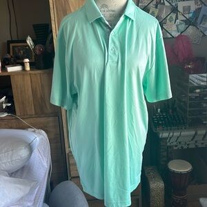 TGW Mint Green Stretch Polo Shirt - Large